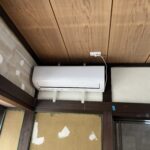 伏見区深草の戸建てエアコン新規セット